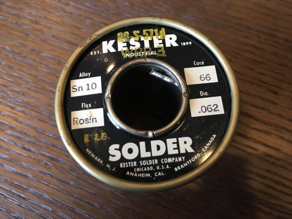 Vintage Kester ビンテージ Kester ハンダ 黒ケスター 30cm