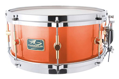 canopus The Maple 6.5x13 Snare Drum Orange Fade LQ（新品/送料無料