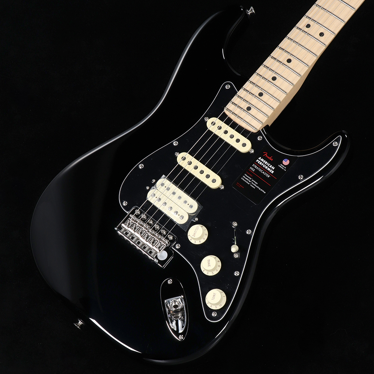 Fender American Performer Stratocaster HSS Maple Fingerboard Black