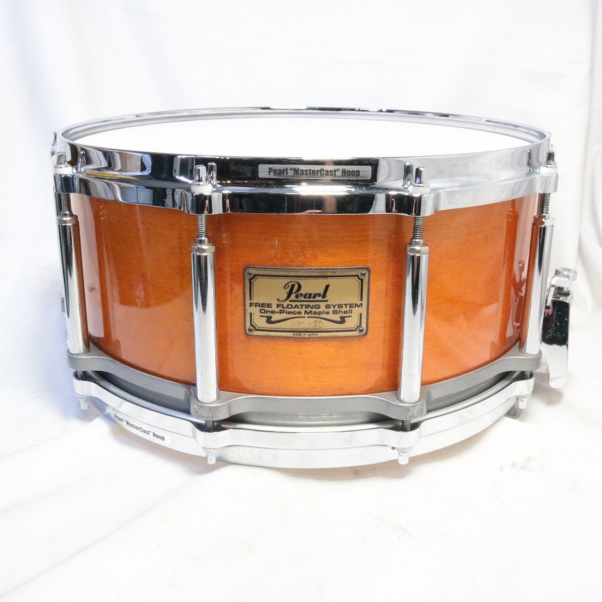 Pearl Free Floating System Maple Fiberglass Snare Drum 14x6.5 Made in  Japan