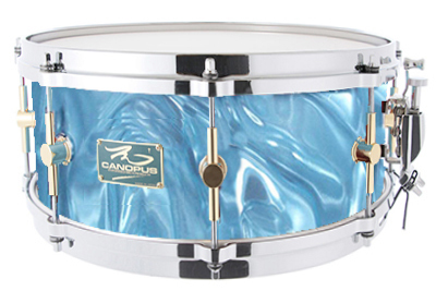 The Maple 6.5x14 Snare Drum Aqua Satin-