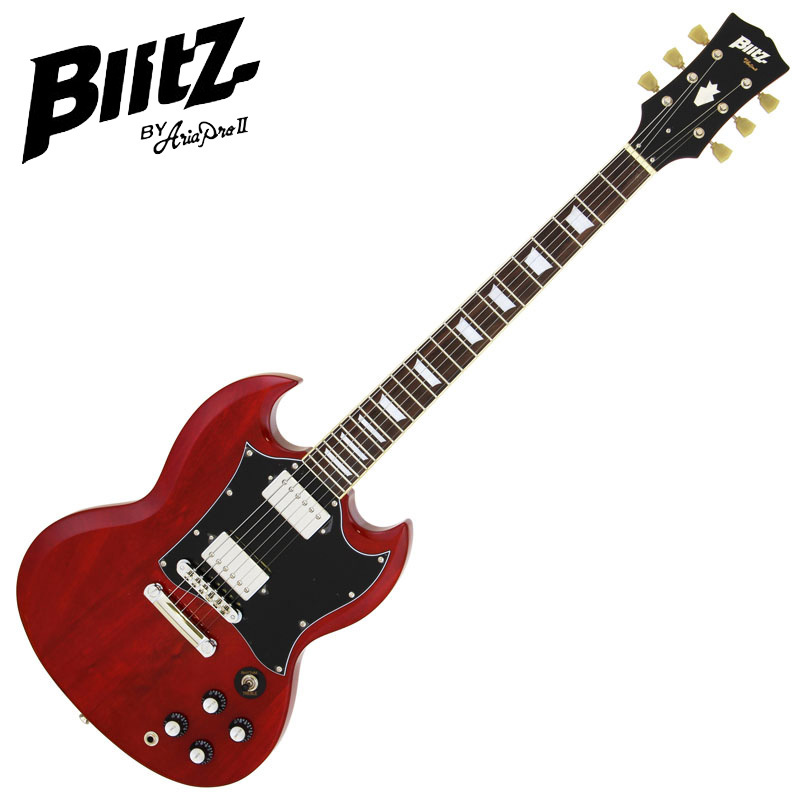 ブリッツ  Blitz by Aria proⅡ SGタイプ エレキギター 美品エレキギター