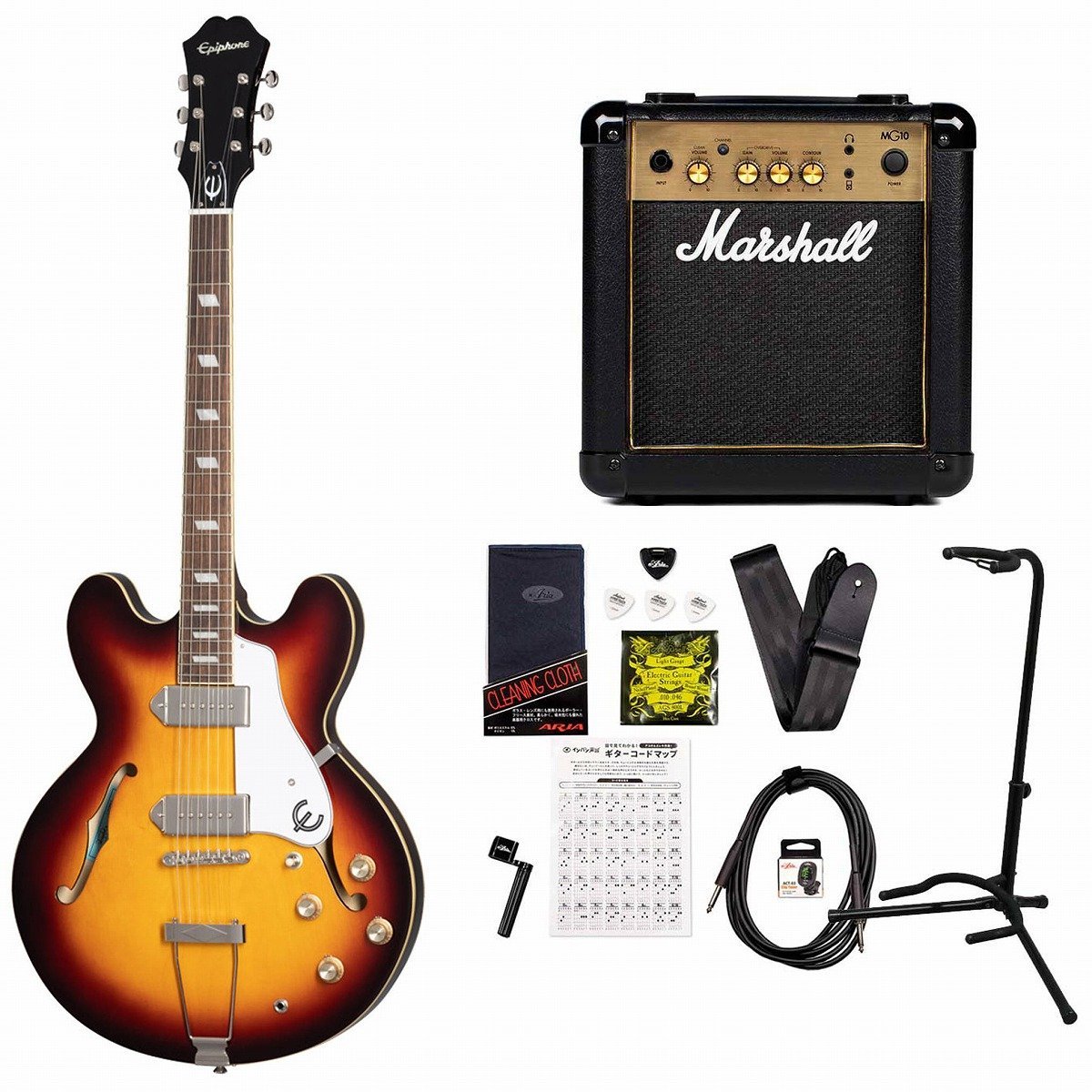 Epiphone Casino Vintage Sunburst エピフォン カジノ MarshallMG10