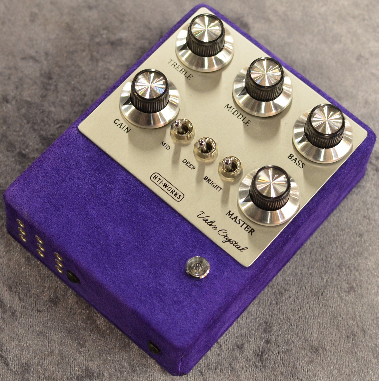 HTJ-WORKS Valve Crystal Silver Top 12AX7 Tube Preamp -Purple Suede