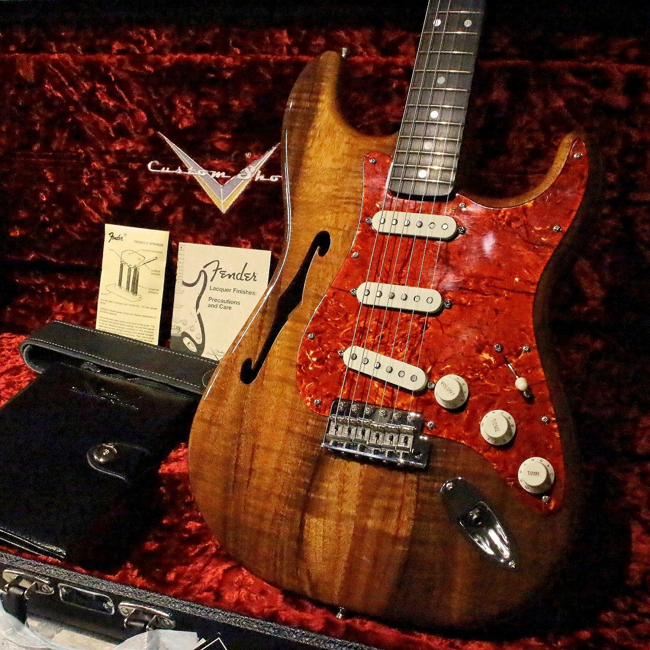 Fender Custom Shop 【超美品】【極音】Artisan Series Koa Thinline Stratocaster NOS  Aged Natural 【3.18kg】【2020年製】（中古/送料無料）【楽器検索デジマート】