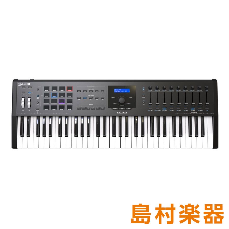 Arturia KeyLab61 MK2 (ブラック) 61鍵盤 MIDIキーボード（新品/送料