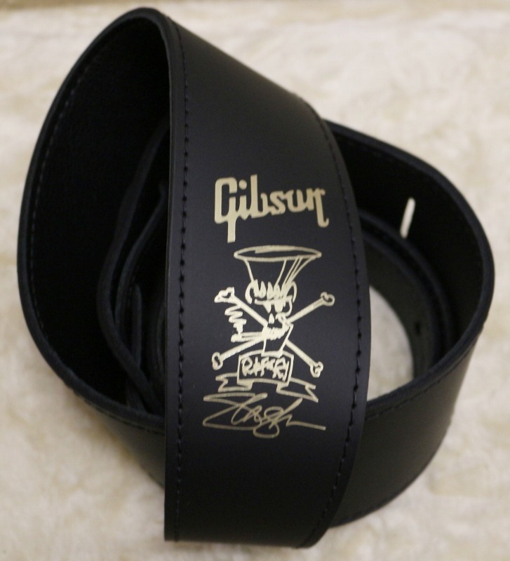 Gibson Slash Premium Leather Guitar Strap ~Black~【スラッシュ