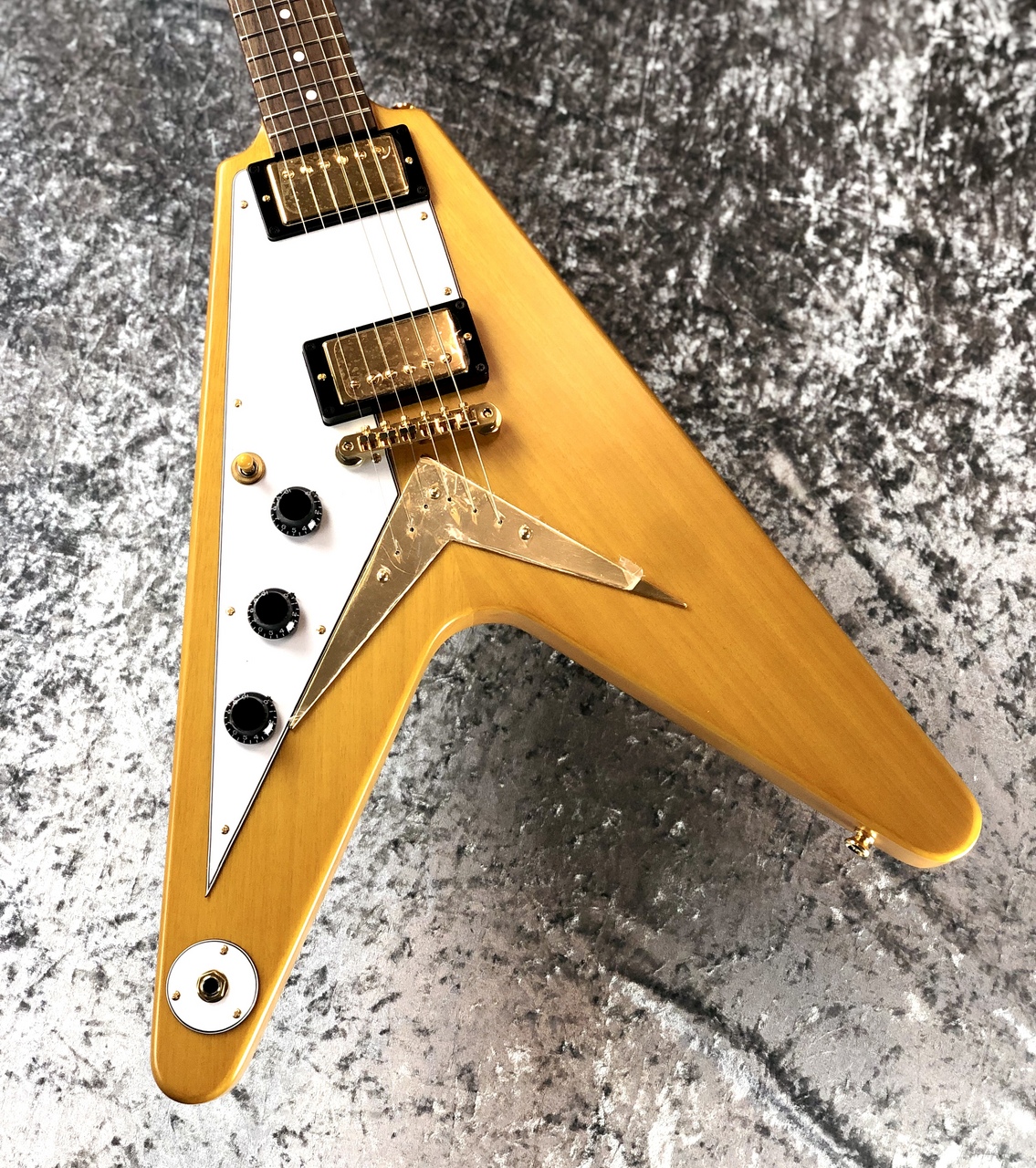 Epiphone Inspired By Gibson Custom Shop Korina 1958 Flying V Aged