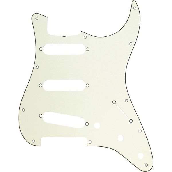 Fender Pickguard, Stratocaster S/S/S, 11-Hole Vintage Mount (with