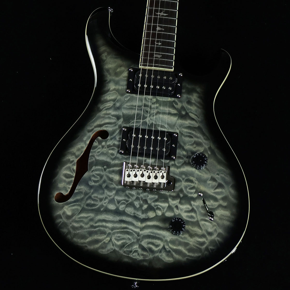 Paul Reed Smith(PRS) SE Custom22 Semi Hollow Quilt Charcoal Burst