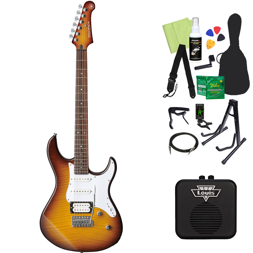 YAMAHA PACIFICA212VFM エレキギター初心者14点セット 【ミニアンプ