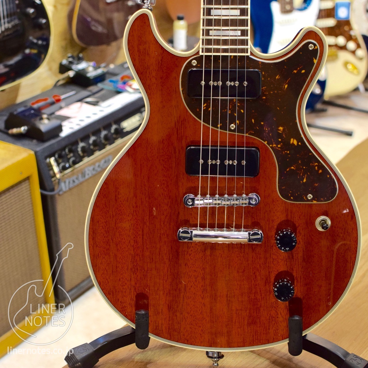 ESP Custom Order Les Paul DC Flat Top type (Mahogany)（中古