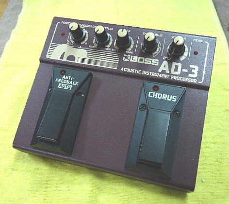 BOSS AD-3 アコースティックギター プリアンプ リバーブ コーラス