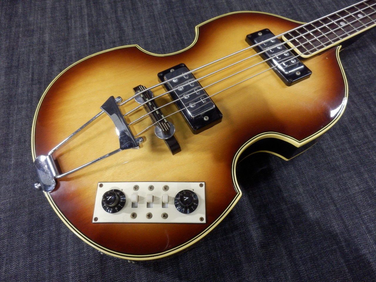 セール安いGreco バイオリンベース VB ヘフナー/Hofner タイプ Made in JAPAN 現状 [764j] グレコ