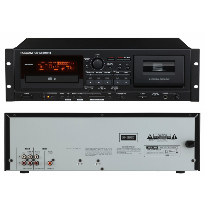 Tascam CD-A550MK2 業務用CDプレーヤー/カセットデッキ 訳あり品（B級 