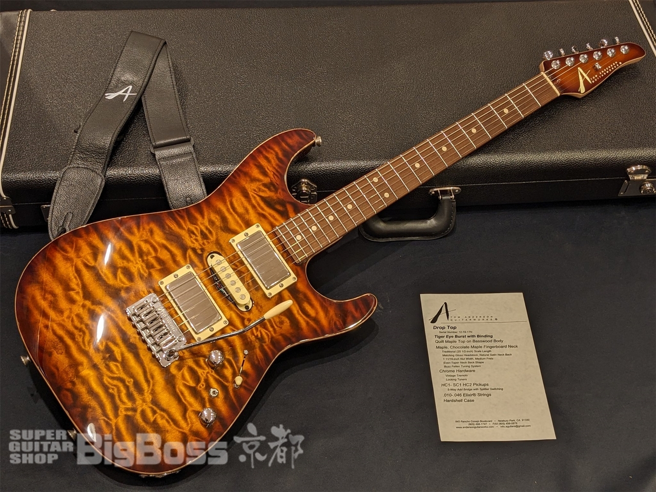 TOM ANDERSON Drop Top / Tiger eye Burst【正規輸入品】（新品/送料