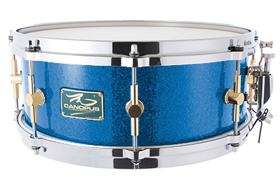 canopus The Maple 5.5x14 Snare Drum Blue Spkl（新品/送料無料