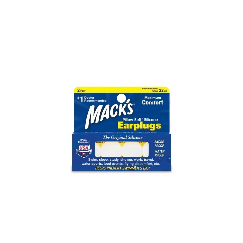 オンライン限定商品 Mack's Ear Plugs Pillow Soft Silicone Earplugs 耳栓 toothkind.com.au