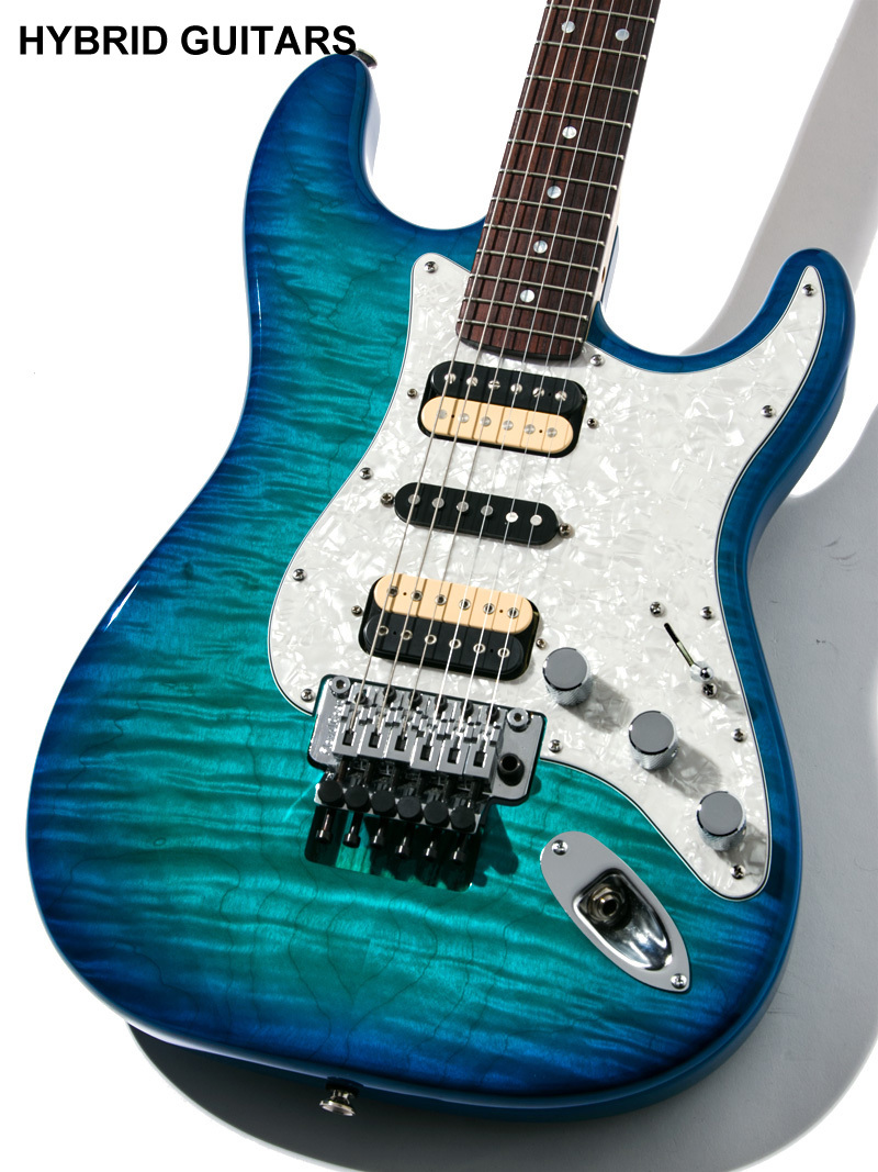 RY GUITAR Custom Order Stratocaster Trans Blue Burst（中古）【楽器 