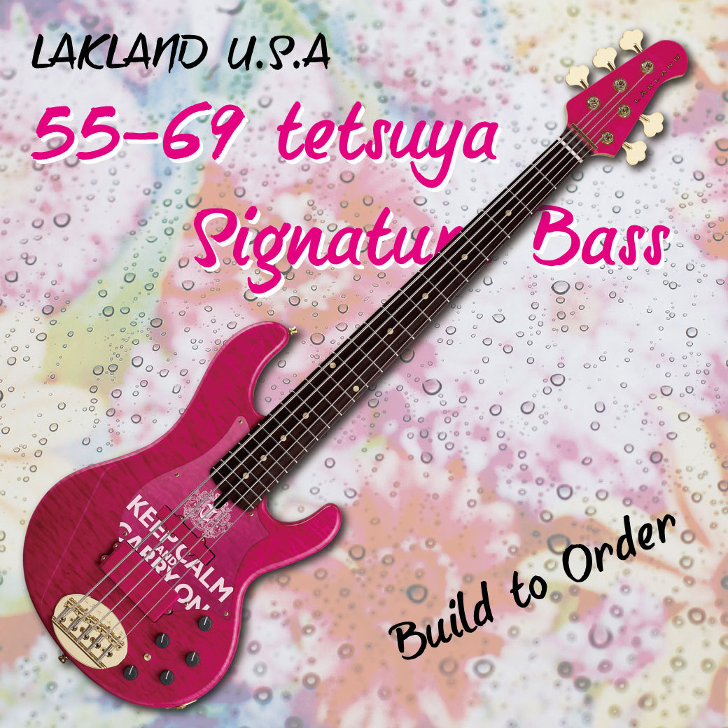 Lakland 55-69 tetsuya Signature Bass / Pink Translucent (EB)（新品