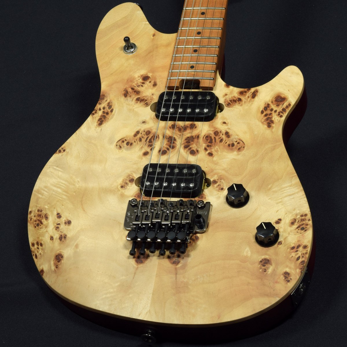 EVH Wolfgang WG Standard Exotic Poplar Burl Baked Maple