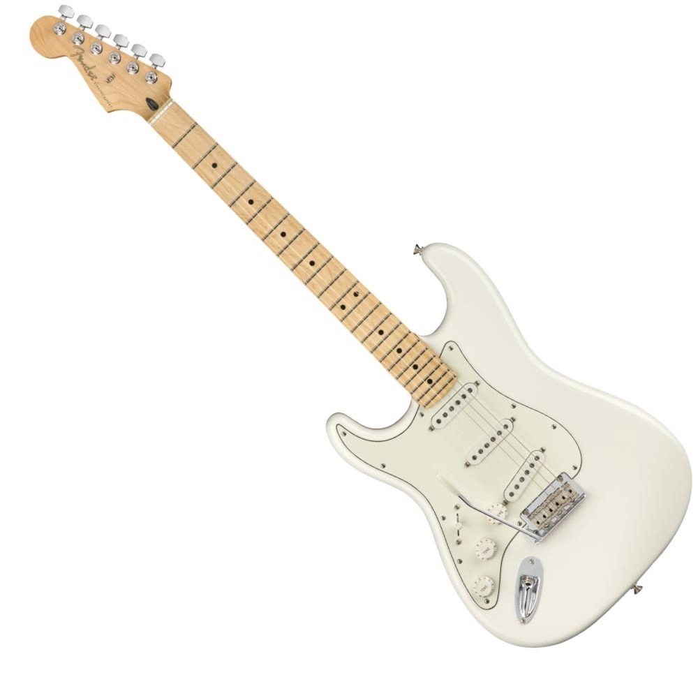 Fender フェンダー Player Stratocaster LH MN Polar White レフティ ...