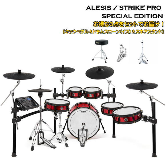 ALESIS 12インチ タム/スネアパッド Roland 使用可 電子ドラム 楽器