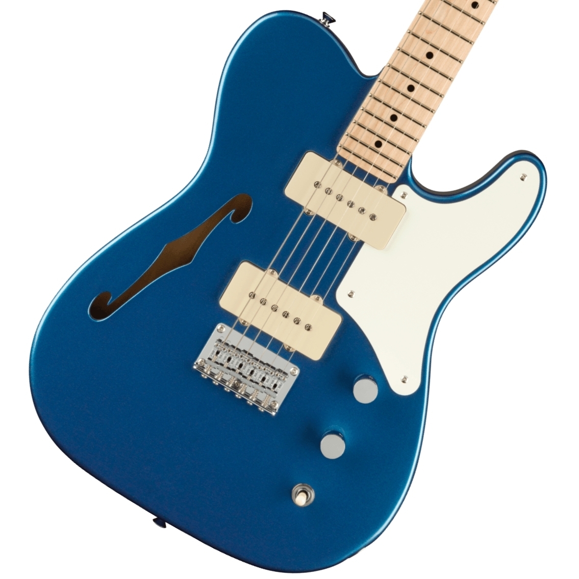 Squier by Fender Paranormal Cabronita Telecaster Thinline Maple Fingerboard  Parchment Pickguard Lake Placid Blue スク（新品/送料無料）【楽器検索デジマート】