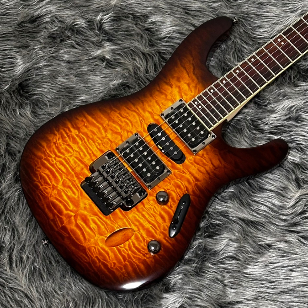 Ibanez S670QM-DEB (Dragon Eye Burst) S/N.231015615【強烈なキルト