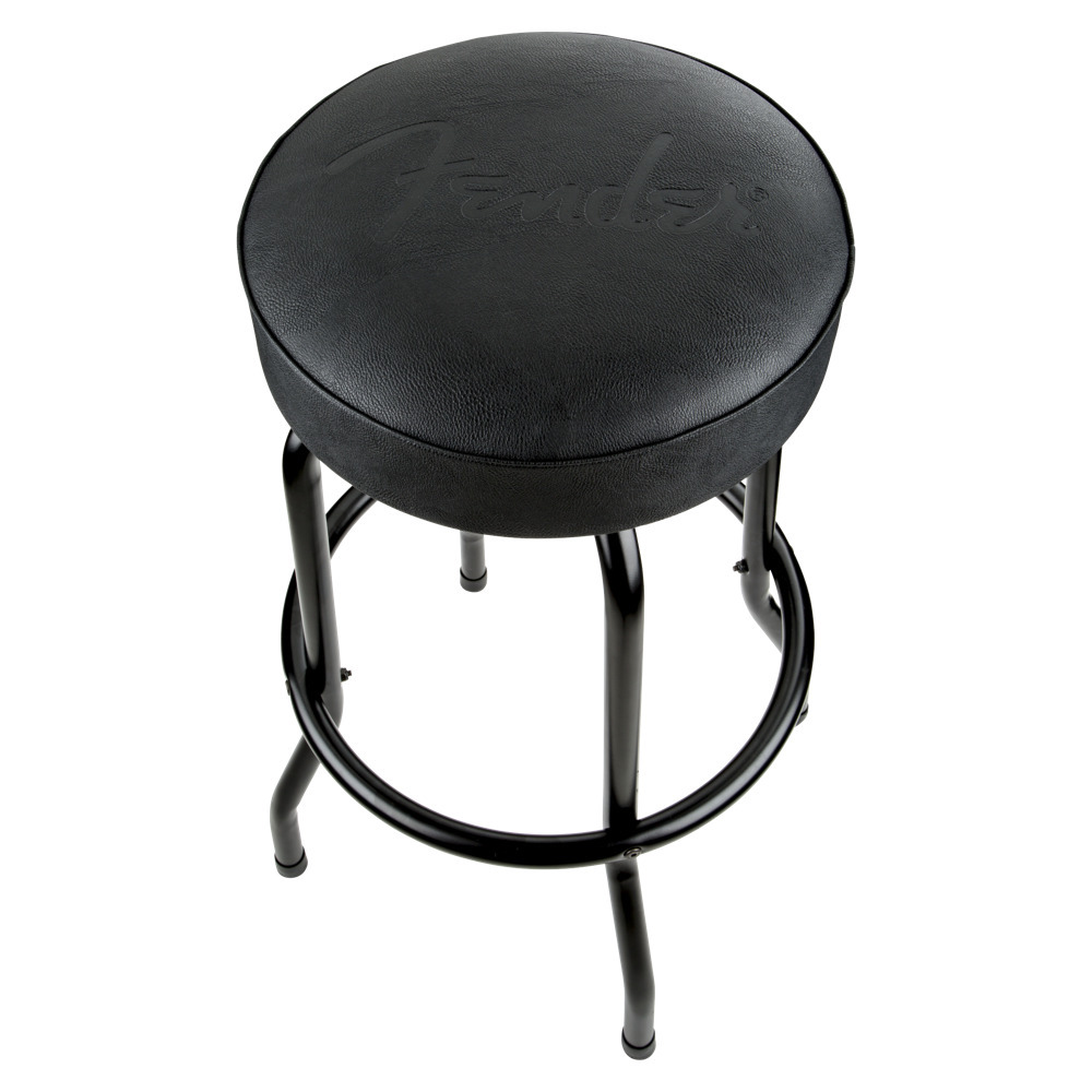 Fender フェンダー Embossed Black Logo Barstool Black/Black 30 ...