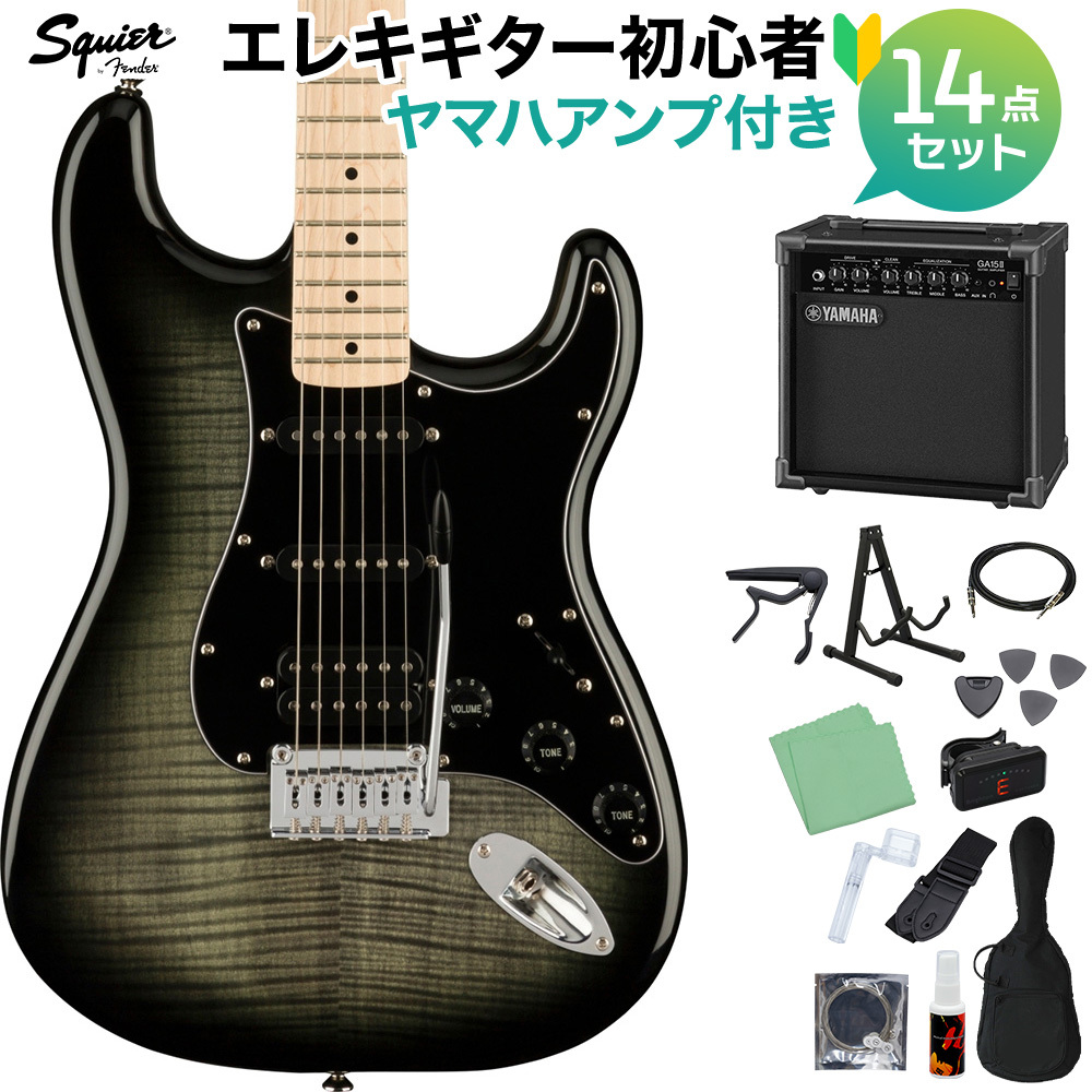 Squier by Fender AFF ST FMT HSS MN BBST エレキギター初心者14点