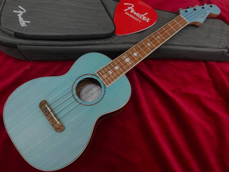 Fender DHANI HARRISON UKULELE Turquoise（中古）【楽器検索デジマート】