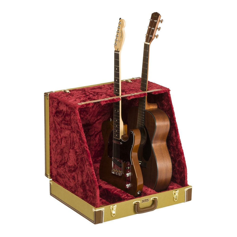 Fender フェンダー Classic Series Case Stand Tweed 3 Guitar 3本立て