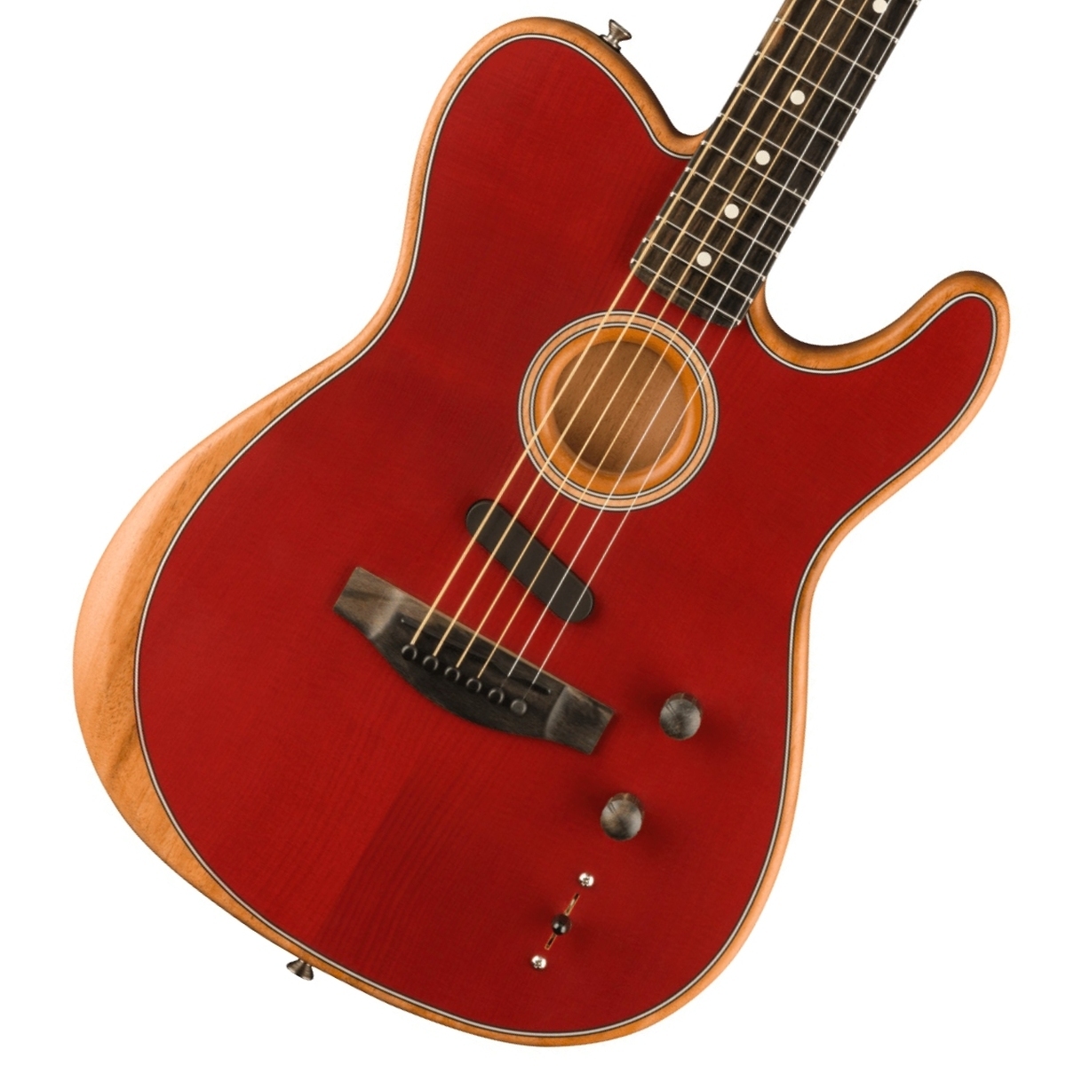 Fender American Acoustasonic Telecaster Ebony Fingerboard Crimson