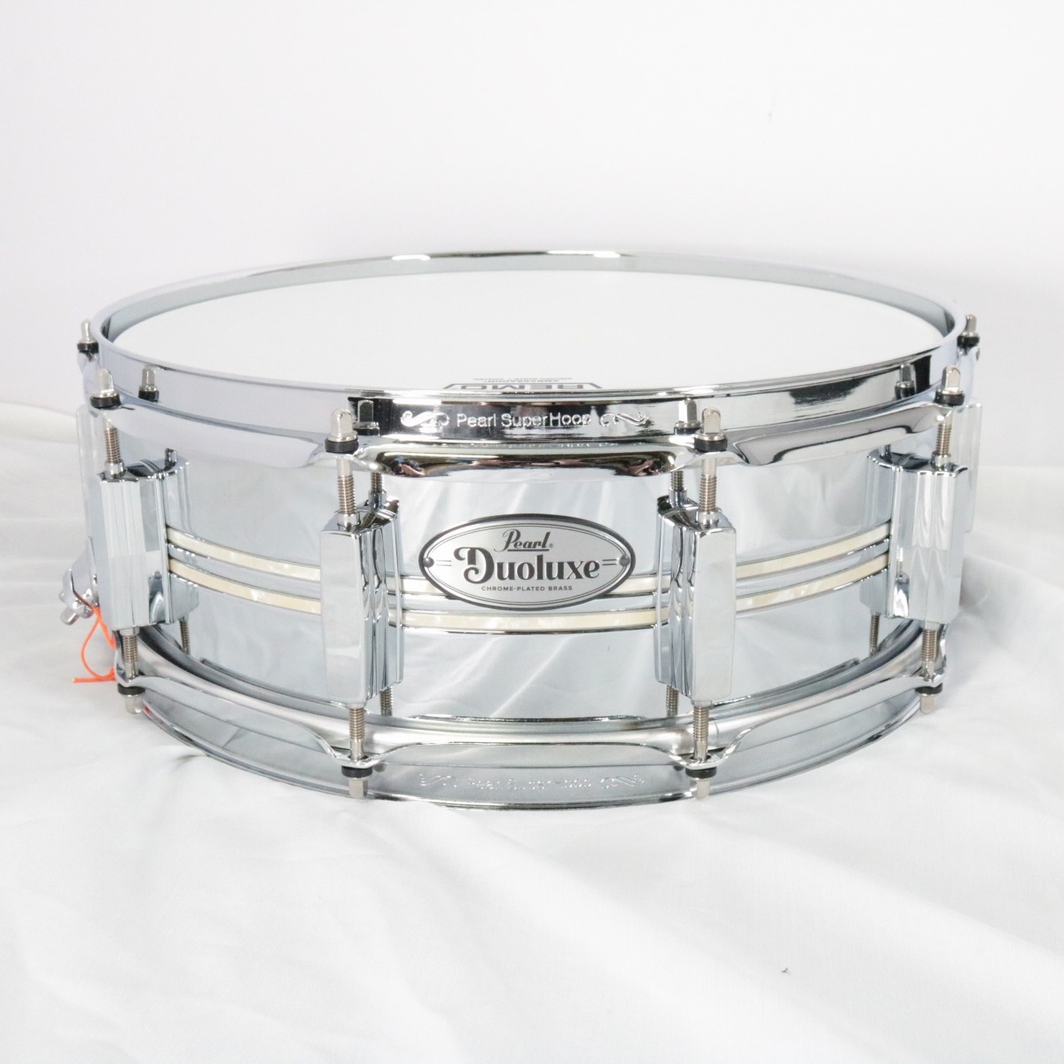 Pearl Duoluxe DUX1450BR 14x5 Chrome Over Brass Snare Drum ソフト