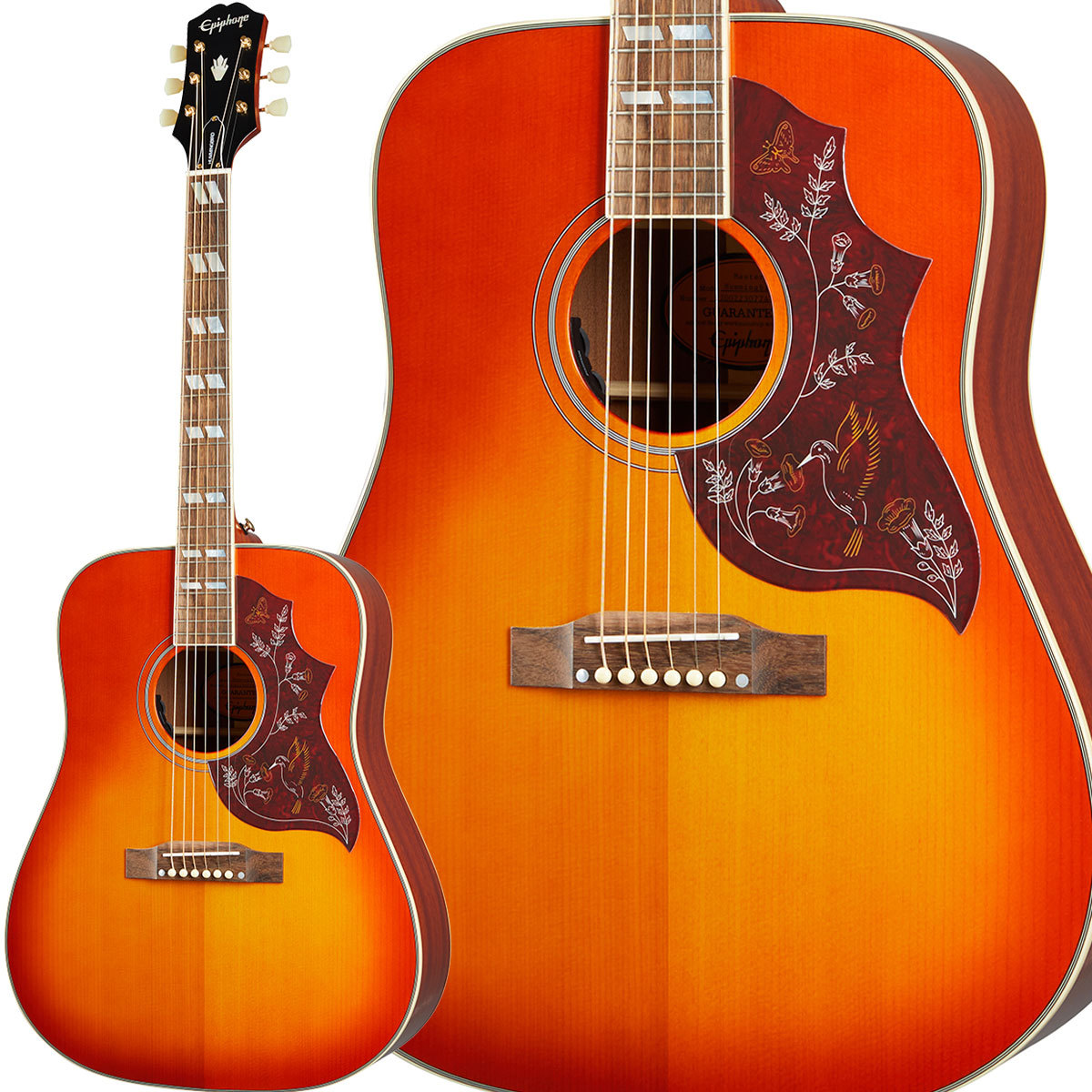 Epiphone Hummingbird Aged Cherry Sunburst Gloss（新品/送料無料