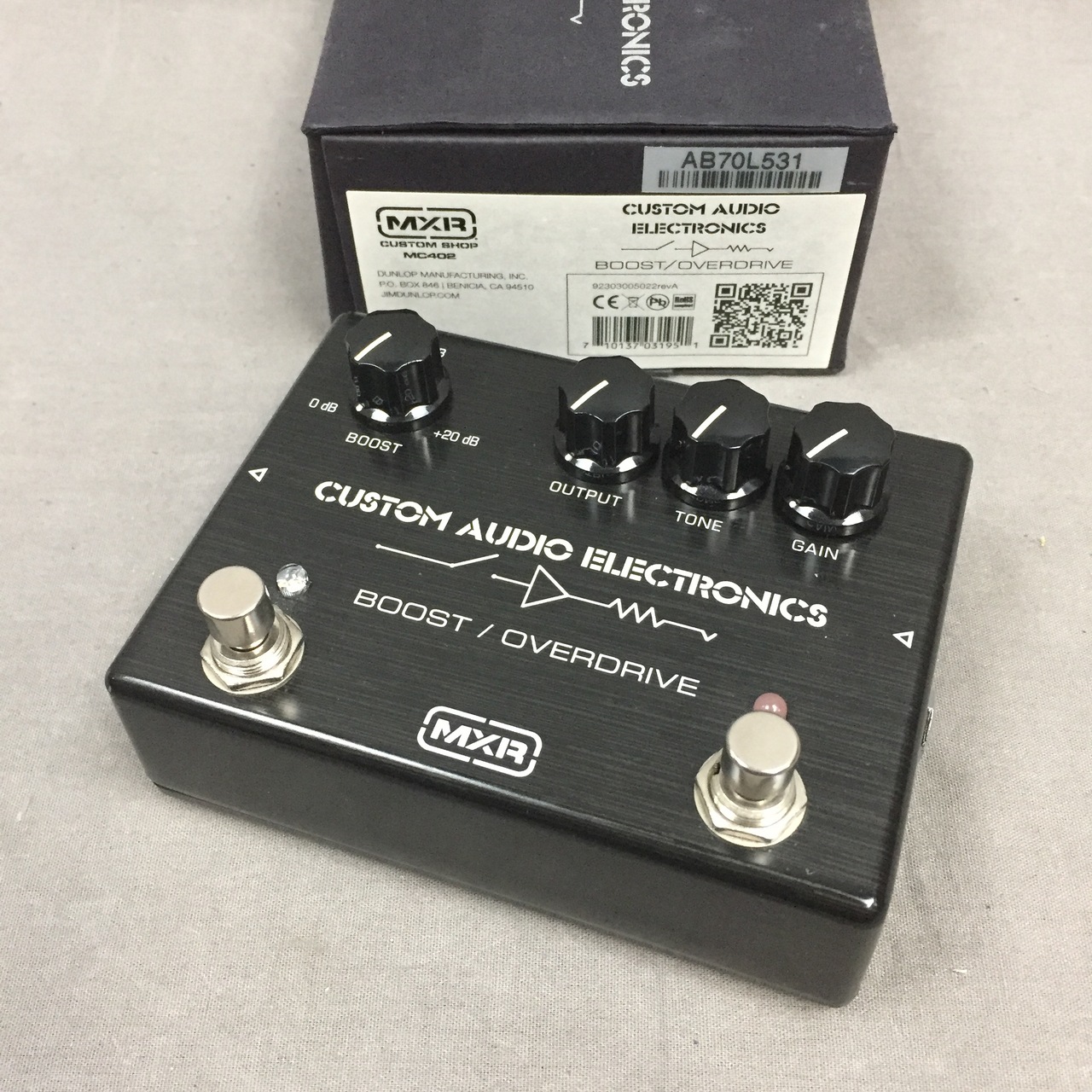 エフェクターMXR MC402 Boost Overdrive オーバードライブ ブースター