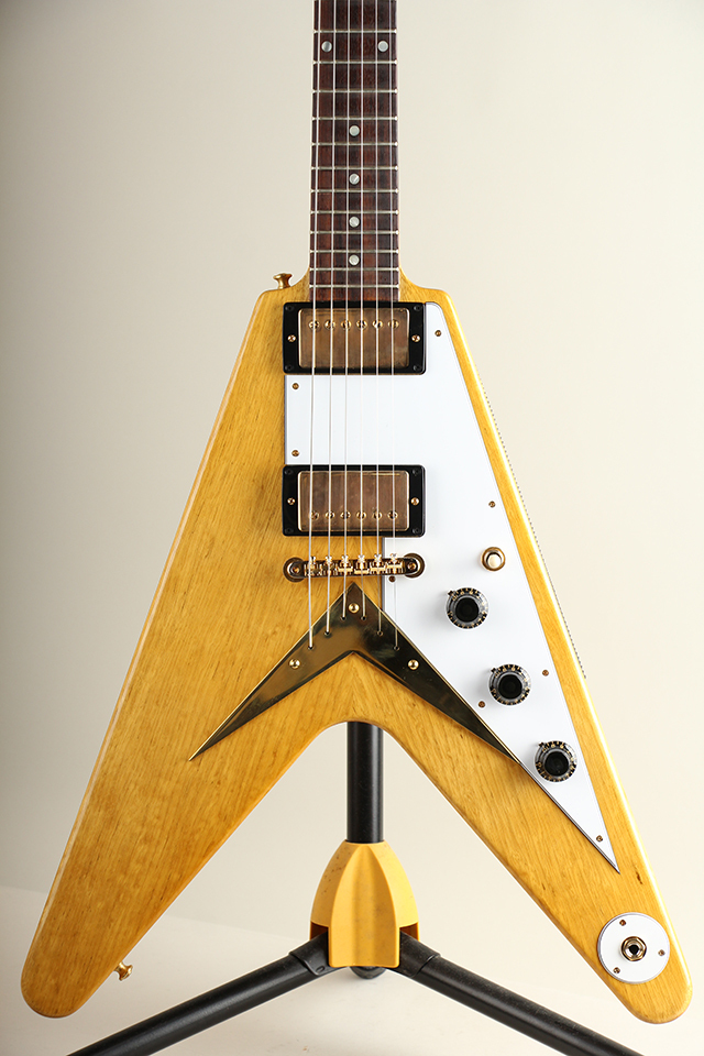 Gibson Custom Shop 1958 Korina Flying V Reissue VOS Natural White