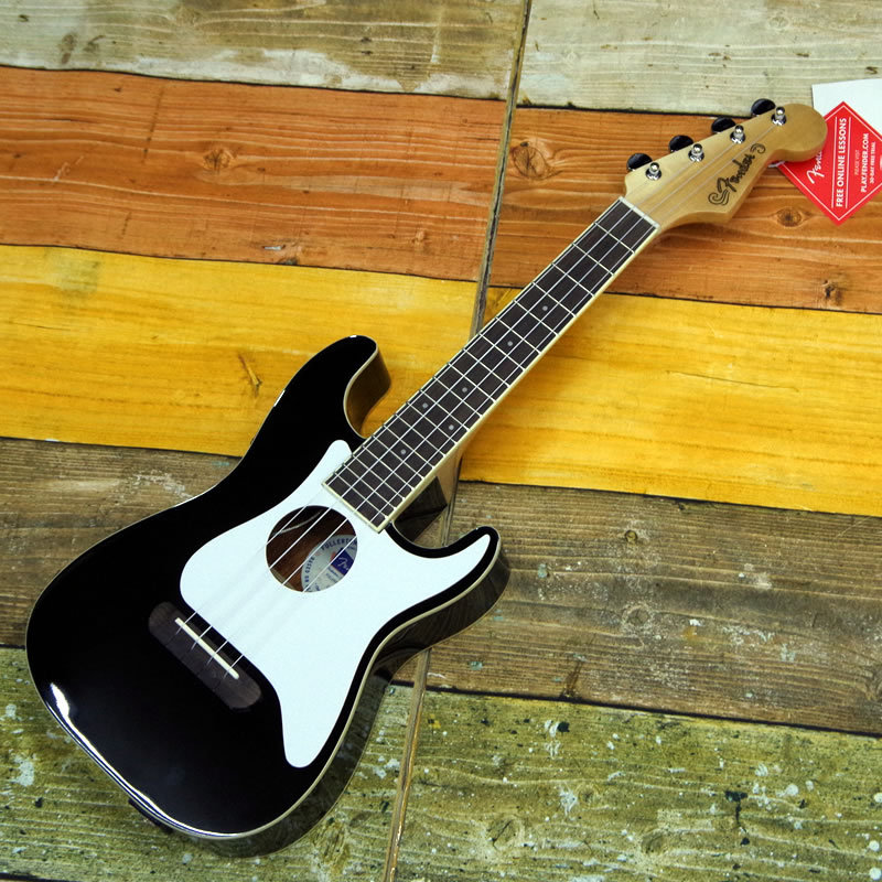 Fender ウクレレ Fullerton Tele? Uke, Black ソフトケース付属-www