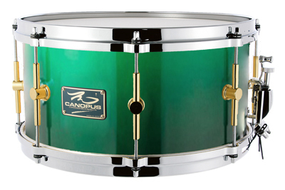 canopus The Maple 8x14 Snare Drum Emerald Fade LQ（新品/送料無料