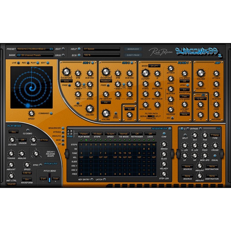 Rob Papen 【8/30 10:00までの限定特価】SubBoomBass 2(オンライン納品)(代引不可 )（新品/送料無料）【楽器検索デジマート】