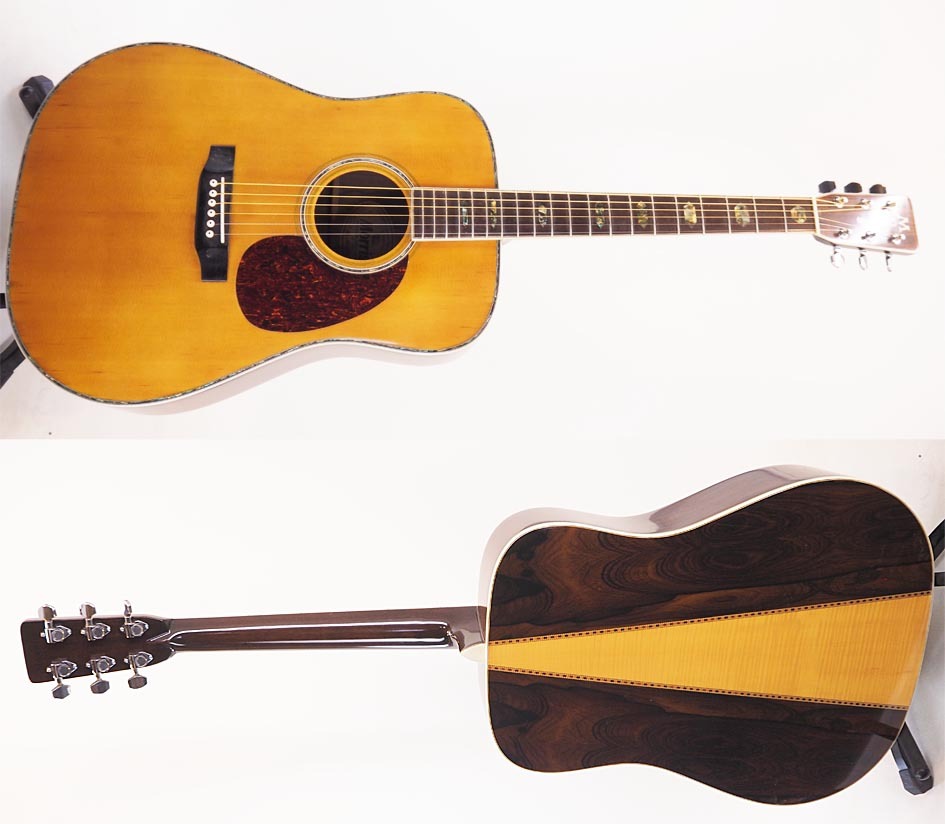 Morris W-40 美品 ド派手なハカランダ木目 アコースティックギター 