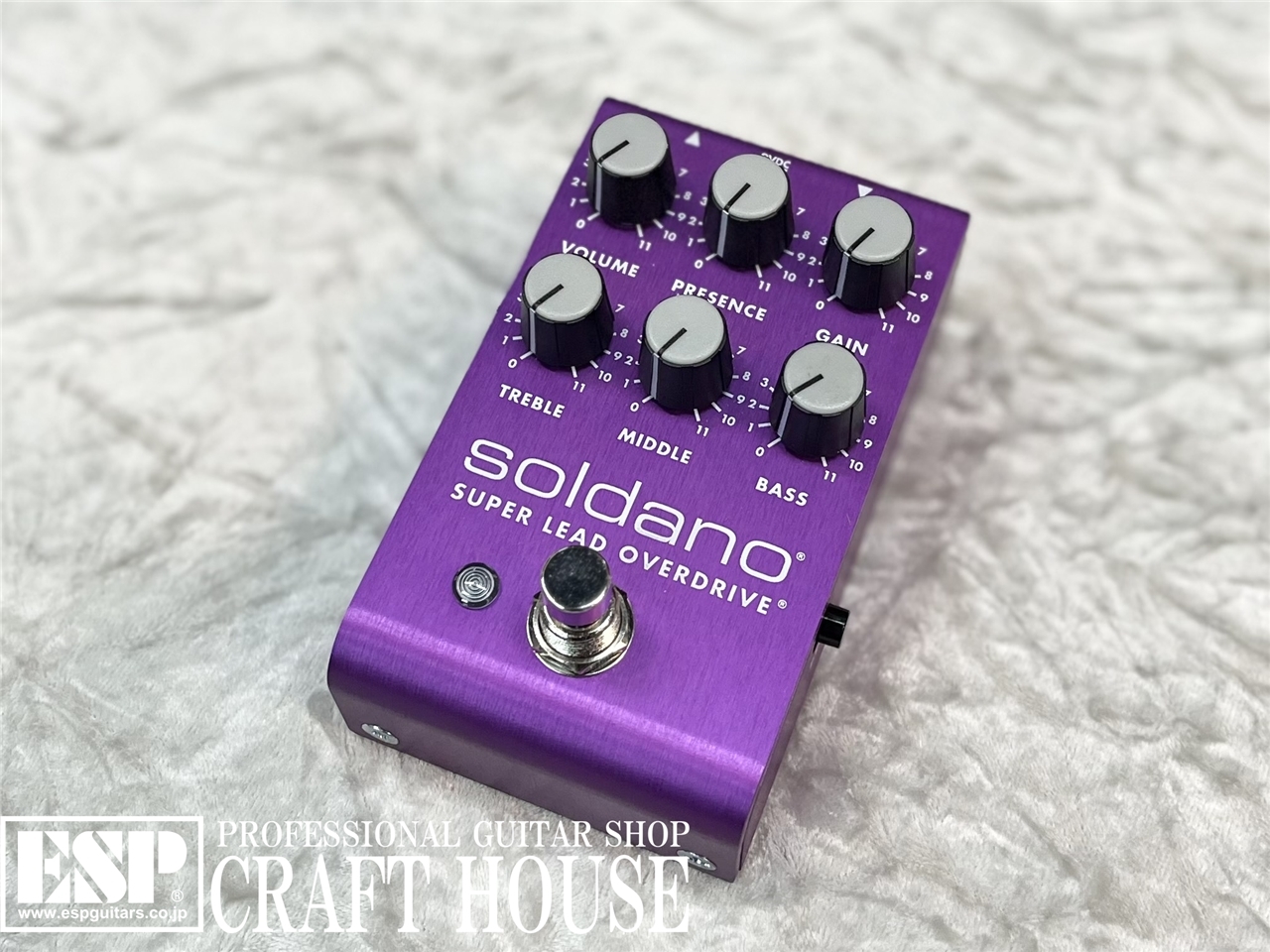 Soldano SLO Pedal – Purple Anodized Super Lead Overdrive Limited