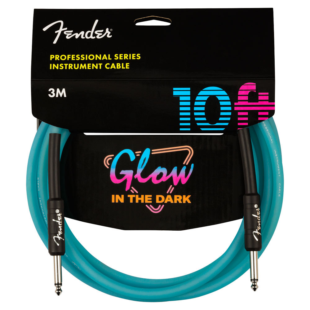 Fender Professional Series Instrument Cable Black 10ft S L（約3m）ギターケーブル〈フェンダー〉  アクセサリー