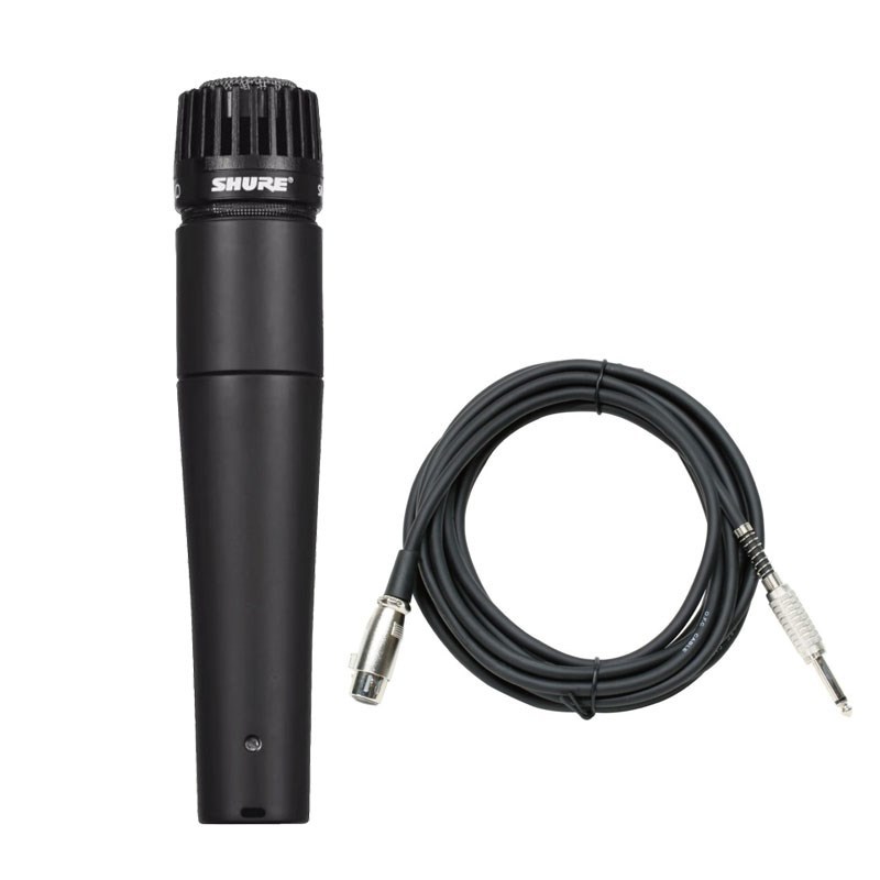 Shure SM57-LCE+ マイクケーブル（XLRメス-フォン / 5.0m）セット