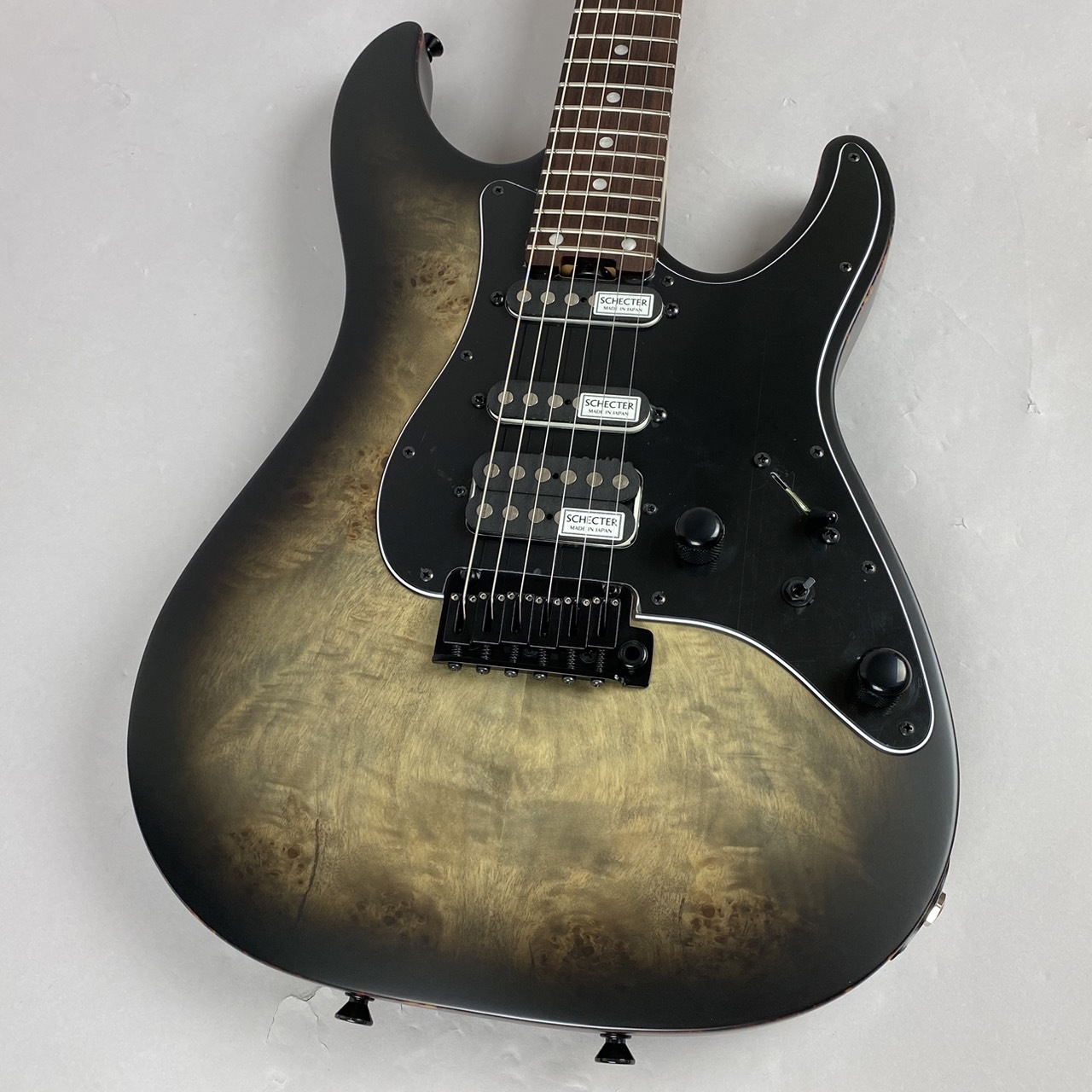 SCHECTER SD-2-24-AS-VTR-BR/SCB/R -Satin Charcoal Burst-【現物画像