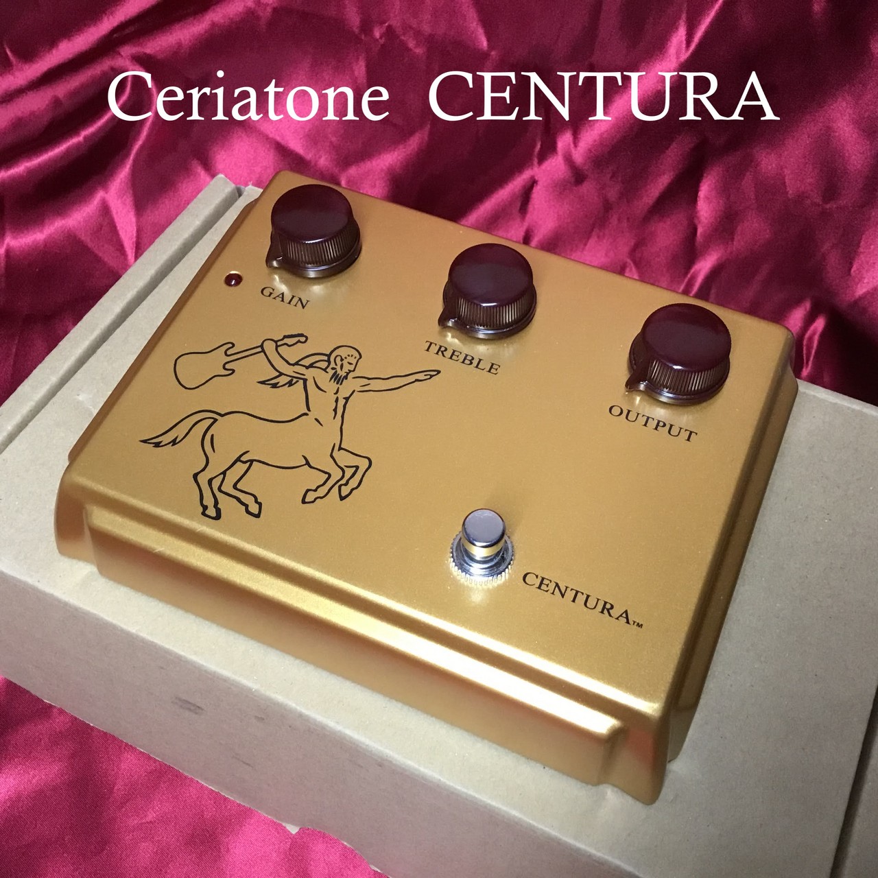 品質保証対応 新品 絵付き Gold Matte Centura Ceriatone エフェクター
