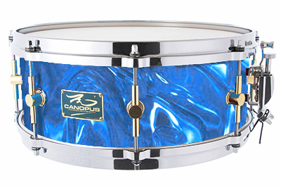 canopus The Maple 5.5x14 Snare Drum Blue Satin（新品/送料無料