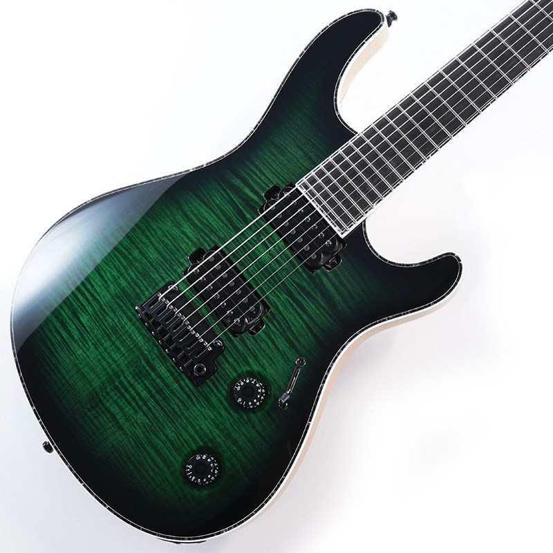 MAYONES Regius V24 7 Trans Dirty Green Burst Gloss（新品）【楽器