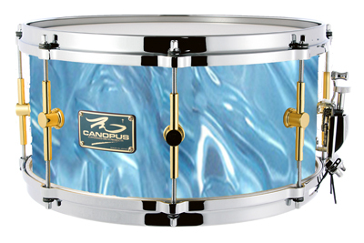 canopus The Maple 8x14 Snare Drum Aqua Satin（新品/送料無料